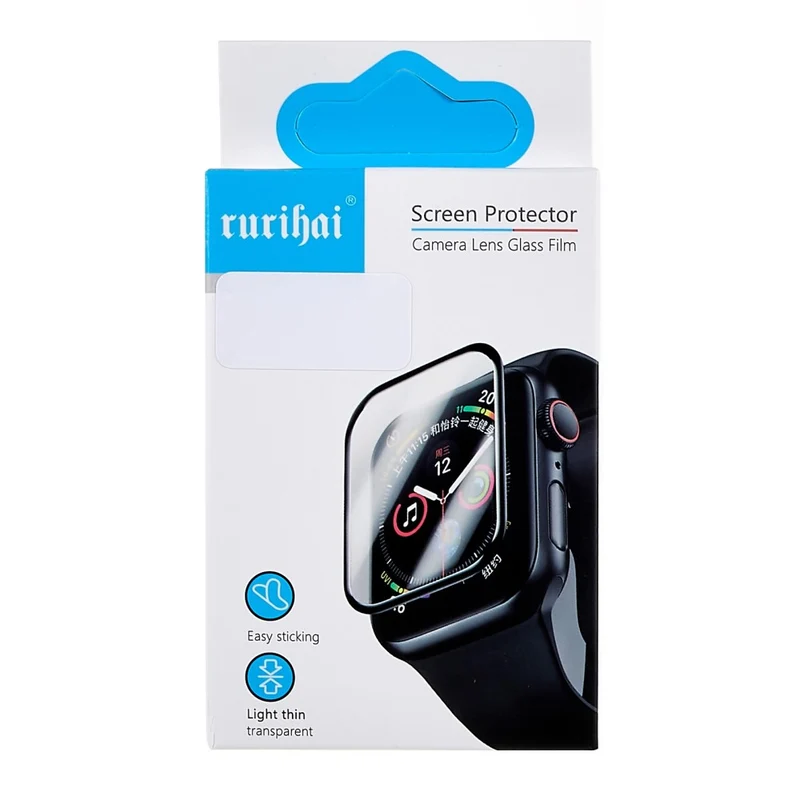 Supersauber Apple Watch Series 7 45mm Hülle mit Displayschutz in Plastik und Gehärtetes Glas