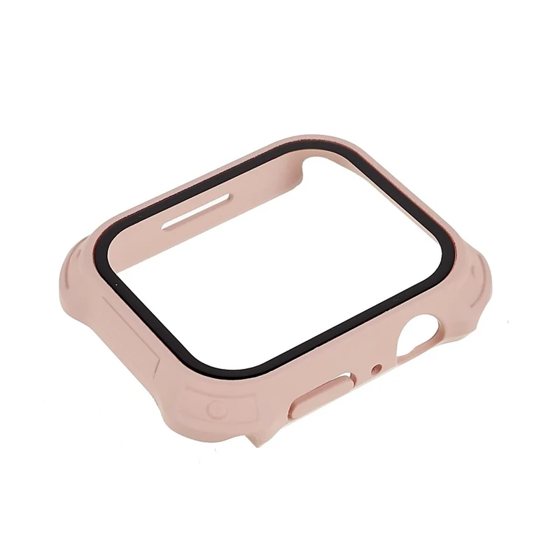 Auffallend Gut Apple Watch Series 7 45mm Hülle mit Displayschutz in Plastik und Gehärtetes Glas