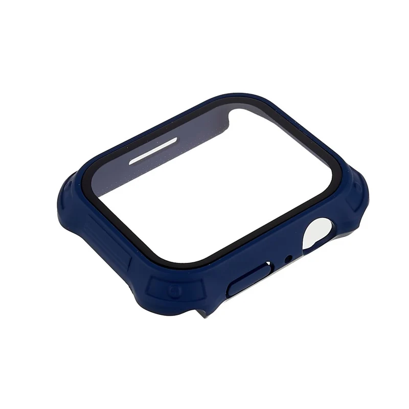 Stilvoll Apple Watch Series 7 41mm Hülle mit Displayschutz in Plastik und Gehärtetes Glas