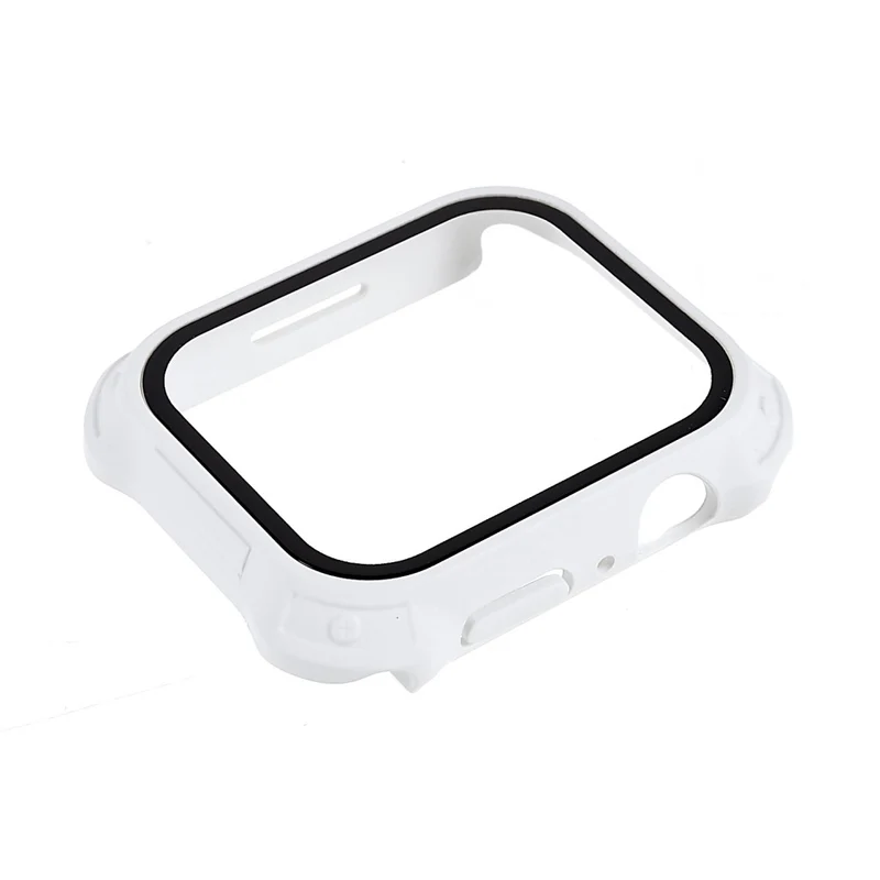 Stilvoll Apple Watch Series 7 41mm Hülle mit Displayschutz in Plastik und Gehärtetes Glas