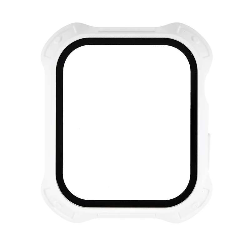 Stilvoll Apple Watch Series 7 41mm Hülle mit Displayschutz in Plastik und Gehärtetes Glas