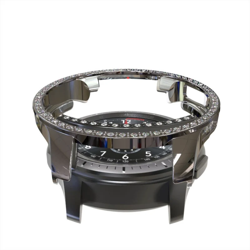 Großartig Samsung Galaxy Watch (46mm) Plastik und Strass Hülle