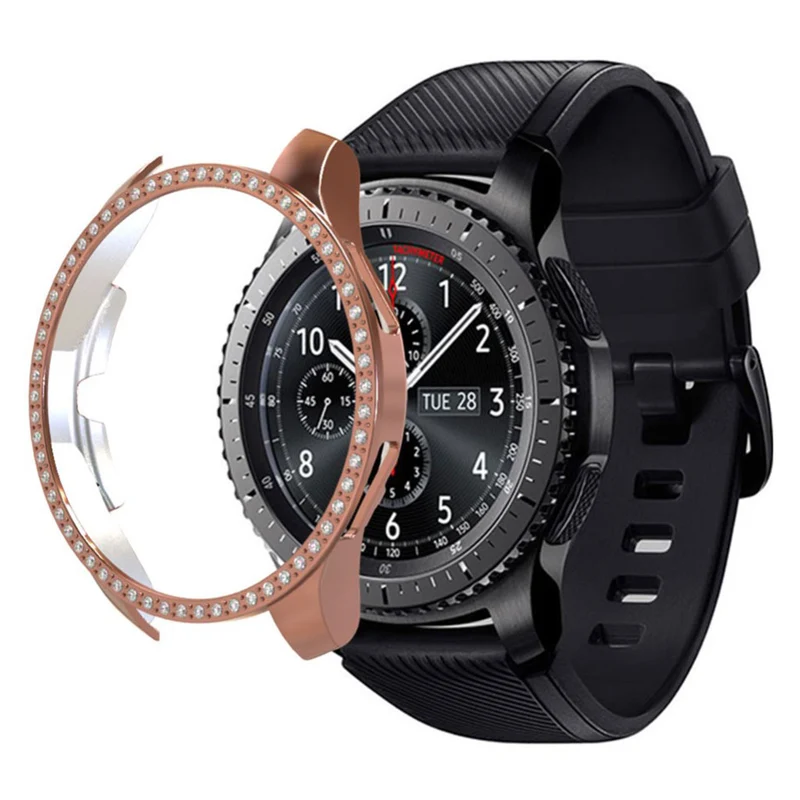 Großartig Samsung Galaxy Watch (46mm) Plastik und Strass Hülle