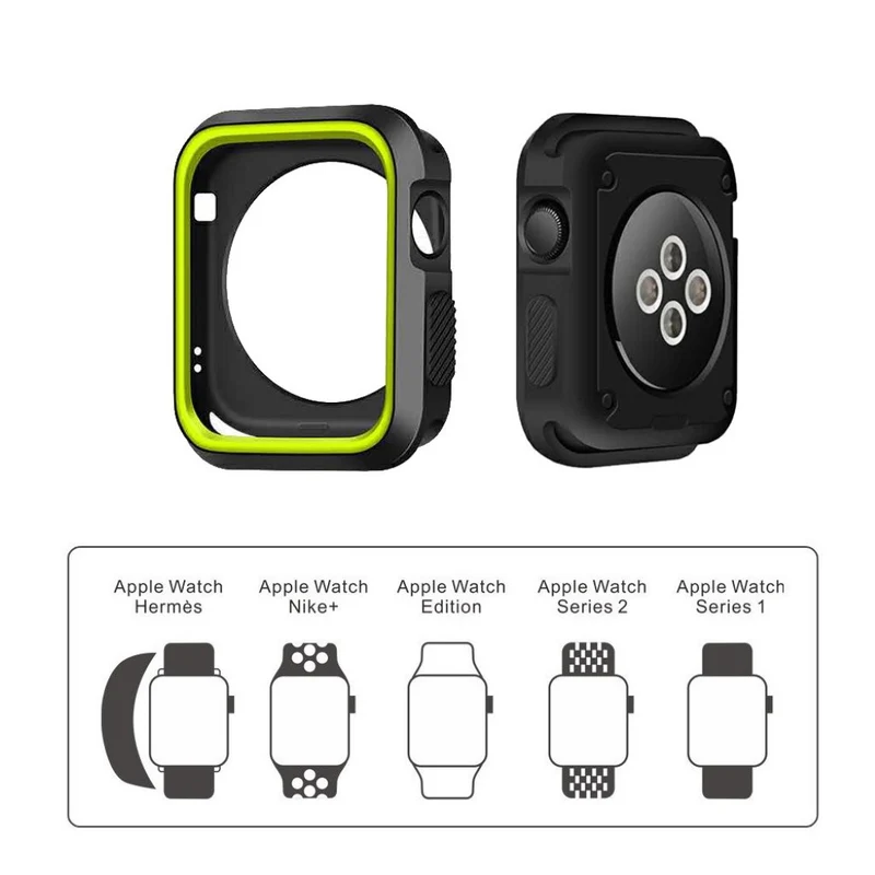 Absolut Schön Apple Watch Series 1-3 42mm Silikon / TPU Hülle