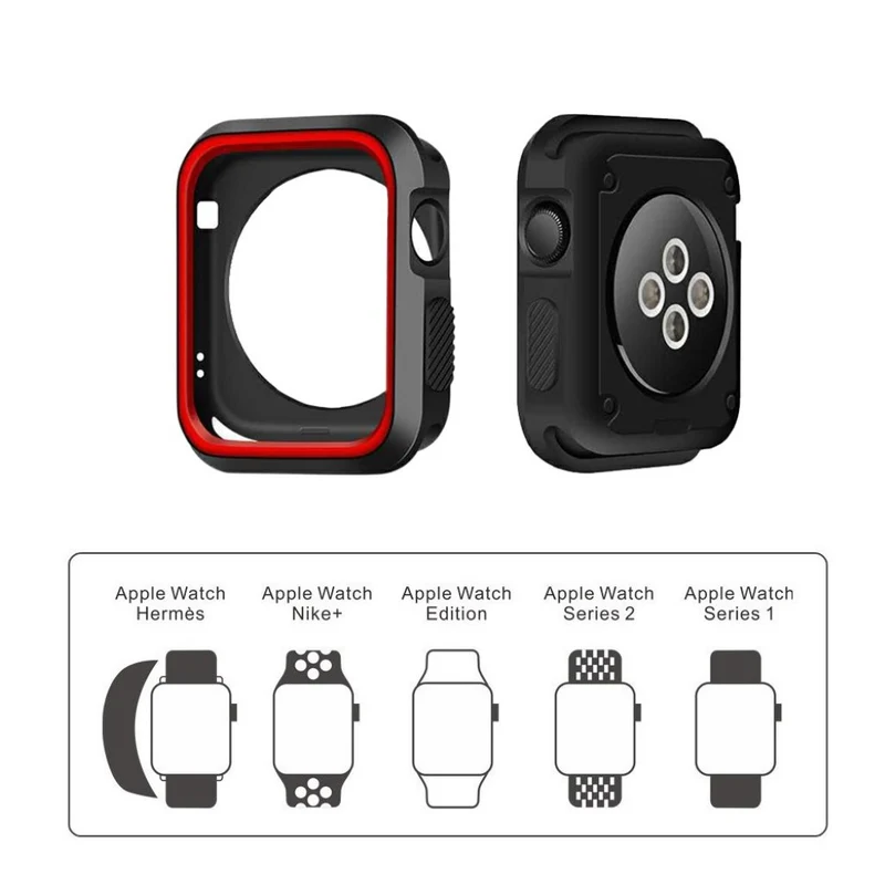 Absolut Schön Apple Watch Series 1-3 42mm Silikon / TPU Hülle