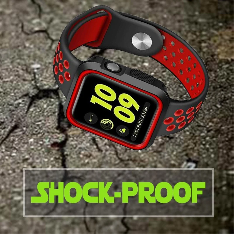 Absolut Schön Apple Watch Series 1-3 42mm Silikon / TPU Hülle