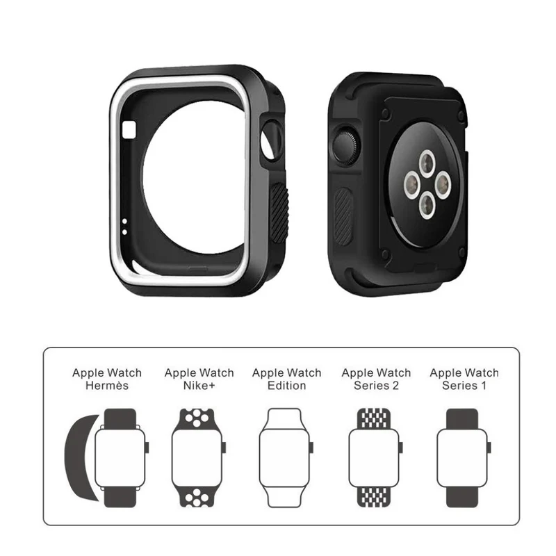 Absolut Schön Apple Watch Series 1-3 42mm Silikon / TPU Hülle