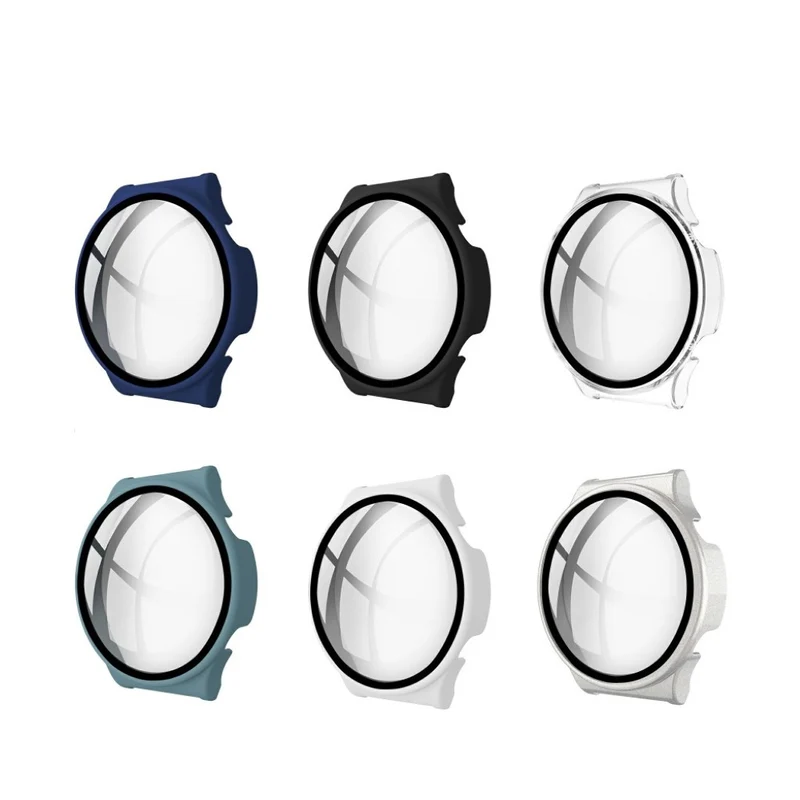 Unglaublich Stylisch Huawei Watch GT 2 Pro Hülle mit Displayschutz in Plastik und Gehärtetes Glas