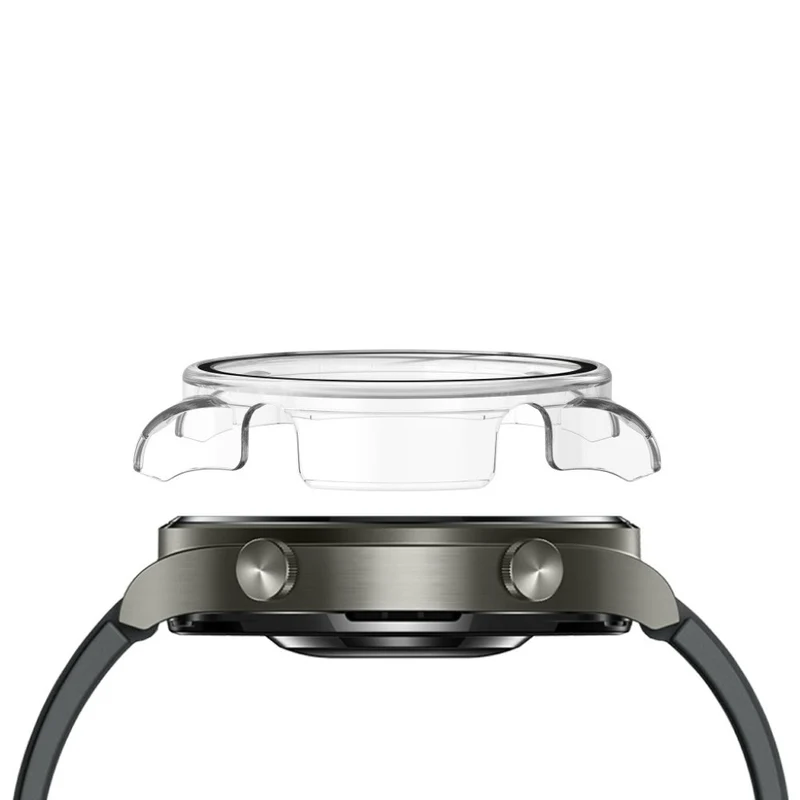 Unglaublich Stylisch Huawei Watch GT 2 Pro Hülle mit Displayschutz in Plastik und Gehärtetes Glas