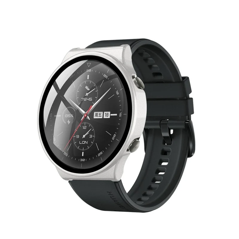 Unglaublich Stylisch Huawei Watch GT 2 Pro Hülle mit Displayschutz in Plastik und Gehärtetes Glas