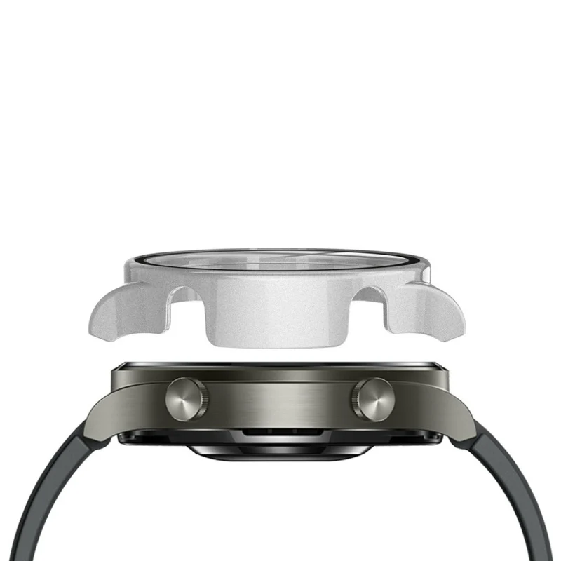 Unglaublich Stylisch Huawei Watch GT 2 Pro Hülle mit Displayschutz in Plastik und Gehärtetes Glas
