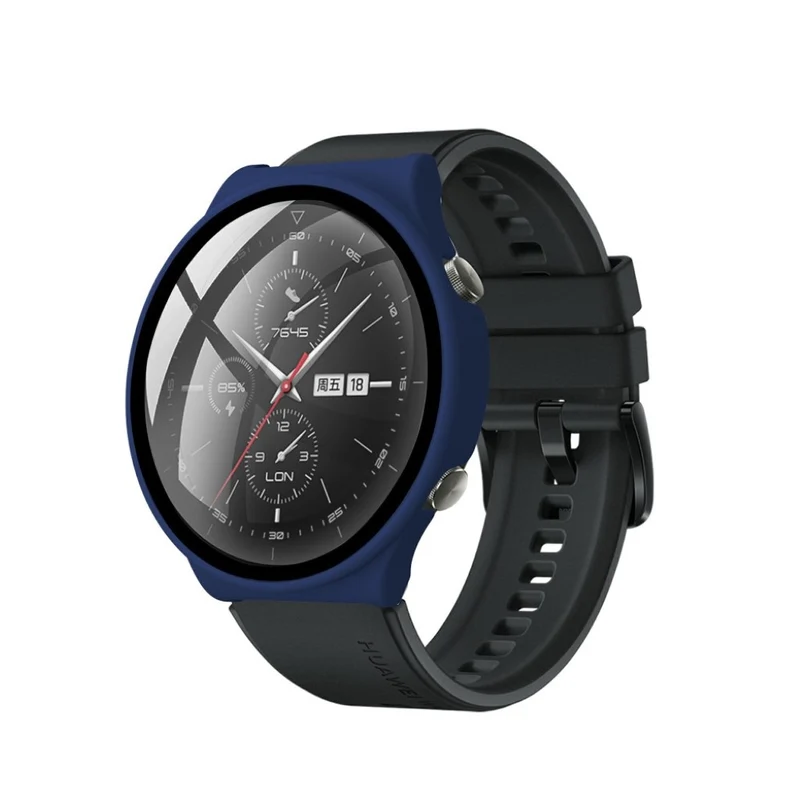 Unglaublich Stylisch Huawei Watch GT 2 Pro Hülle mit Displayschutz in Plastik und Gehärtetes Glas