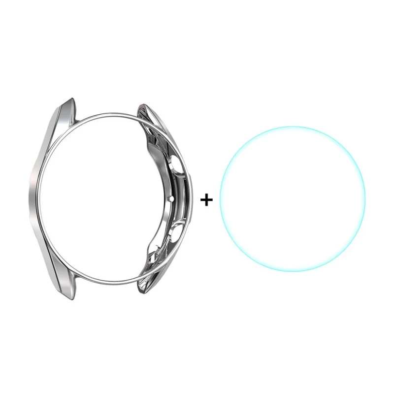 Schützend Samsung Galaxy Watch 3 (41mm) Hülle mit Displayschutz in Plastik und Gehärtetes Glas