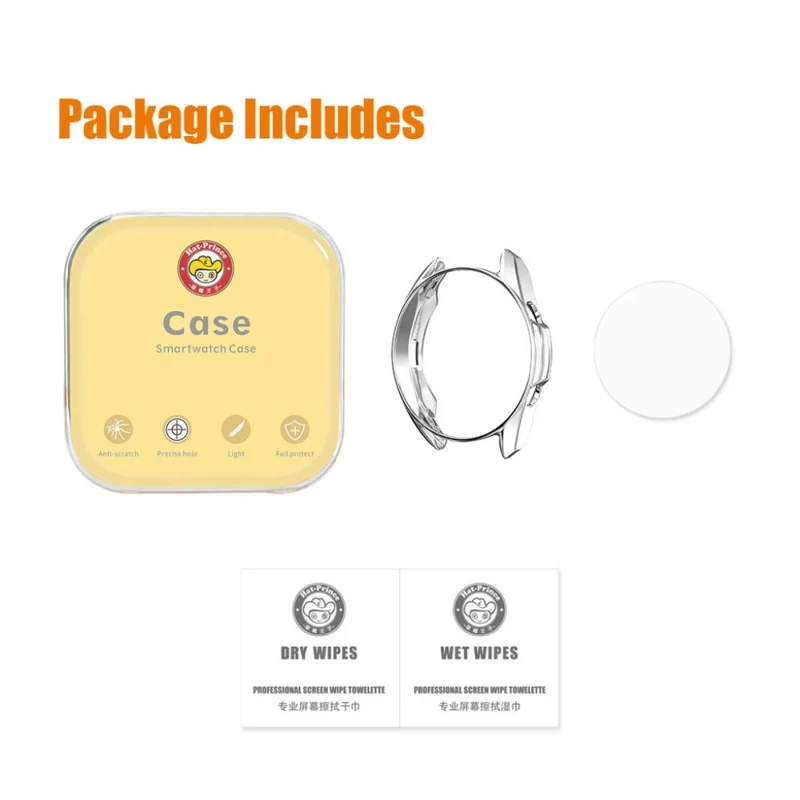 Schützend Samsung Galaxy Watch 3 (41mm) Hülle mit Displayschutz in Plastik und Gehärtetes Glas
