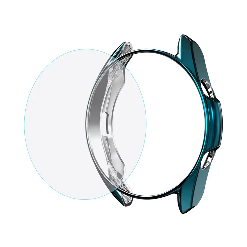 Schützend Samsung Galaxy Watch 3 (41mm) Hülle mit Displayschutz in Plastik und Gehärtetes Glas