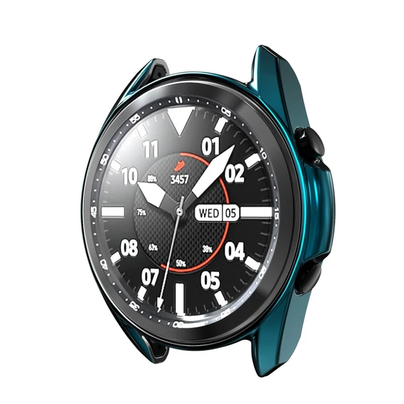 Schützend Samsung Galaxy Watch 3 (41mm) Hülle mit Displayschutz in Plastik und Gehärtetes Glas