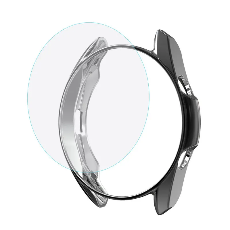 Auffallend Nett Samsung Galaxy Watch 3 (45mm) Hülle mit Displayschutz in Plastik und Gehärtetes Glas