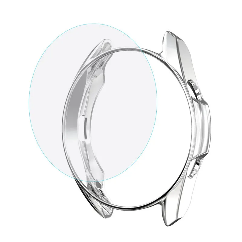 Auffallend Nett Samsung Galaxy Watch 3 (45mm) Hülle mit Displayschutz in Plastik und Gehärtetes Glas