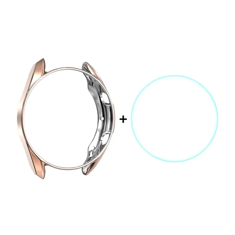 Auffallend Nett Samsung Galaxy Watch 3 (45mm) Hülle mit Displayschutz in Plastik und Gehärtetes Glas