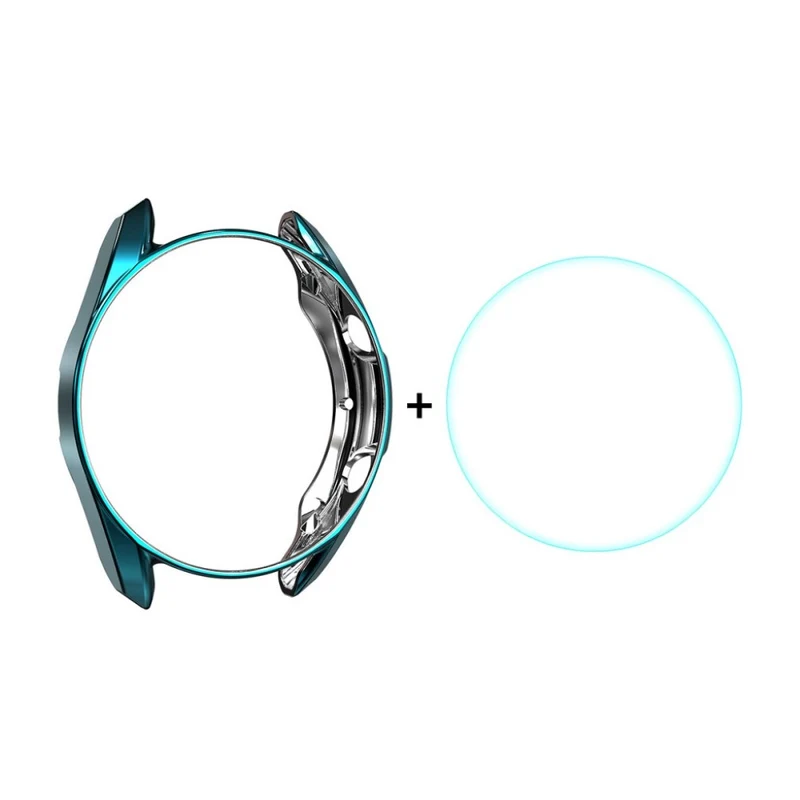 Auffallend Nett Samsung Galaxy Watch 3 (45mm) Hülle mit Displayschutz in Plastik und Gehärtetes Glas