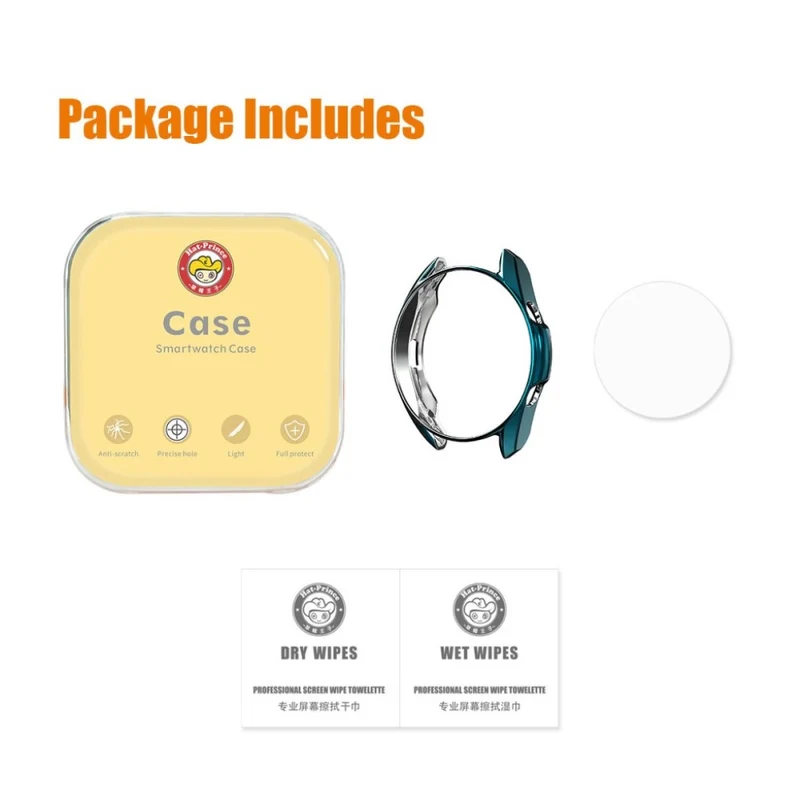 Auffallend Nett Samsung Galaxy Watch 3 (45mm) Hülle mit Displayschutz in Plastik und Gehärtetes Glas