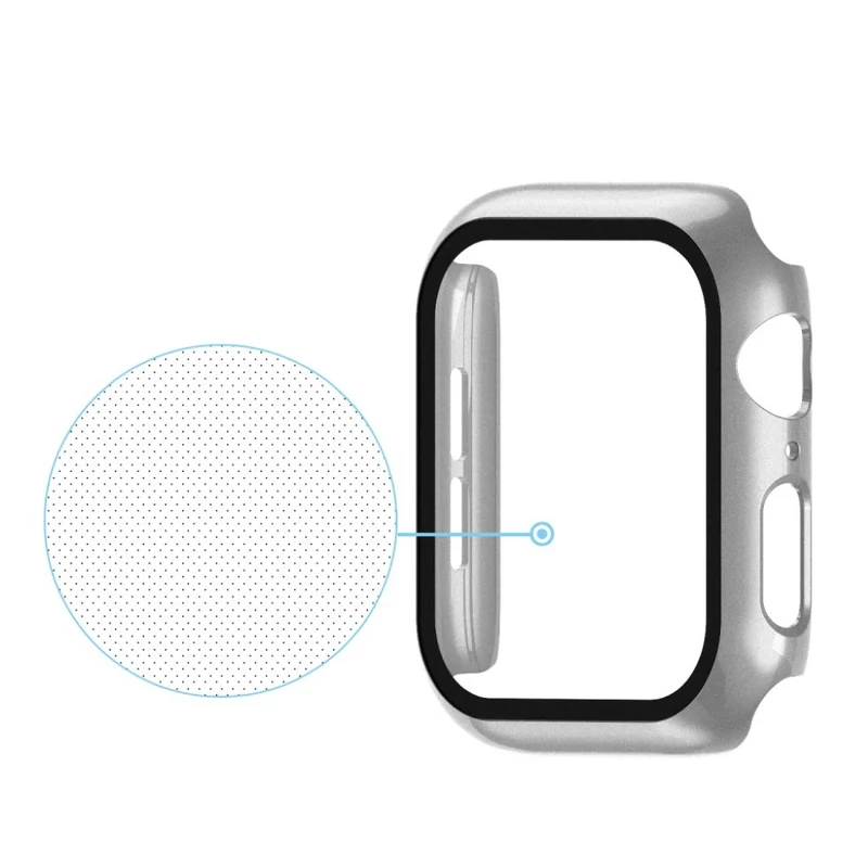 Absolut Schön Apple Watch Series 1-3 42mm Hülle mit Displayschutz in Gehärtetes Glas
