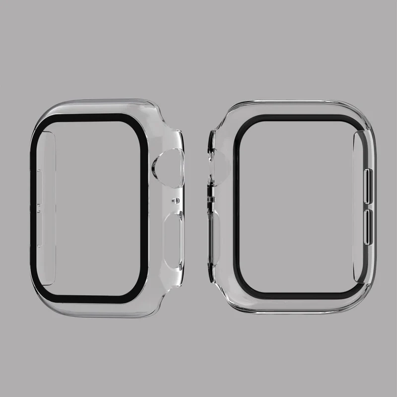 Absolut Schön Apple Watch Series 1-3 42mm Hülle mit Displayschutz in Gehärtetes Glas