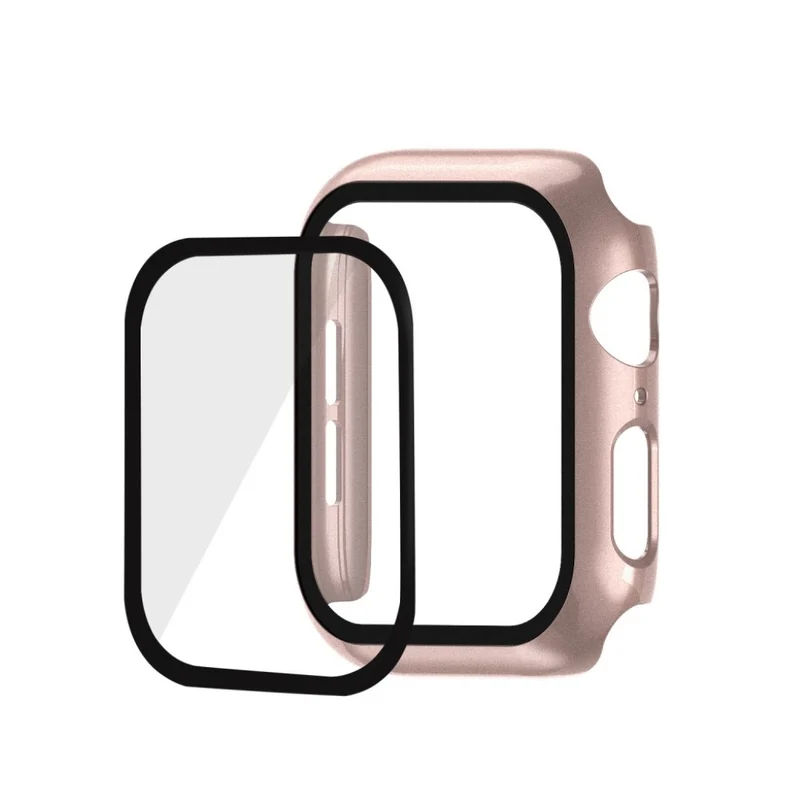 Absolut Schön Apple Watch Series 1-3 42mm Hülle mit Displayschutz in Gehärtetes Glas