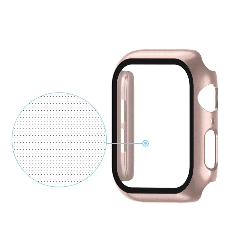 Absolut Schön Apple Watch Series 1-3 42mm Hülle mit Displayschutz in Gehärtetes Glas