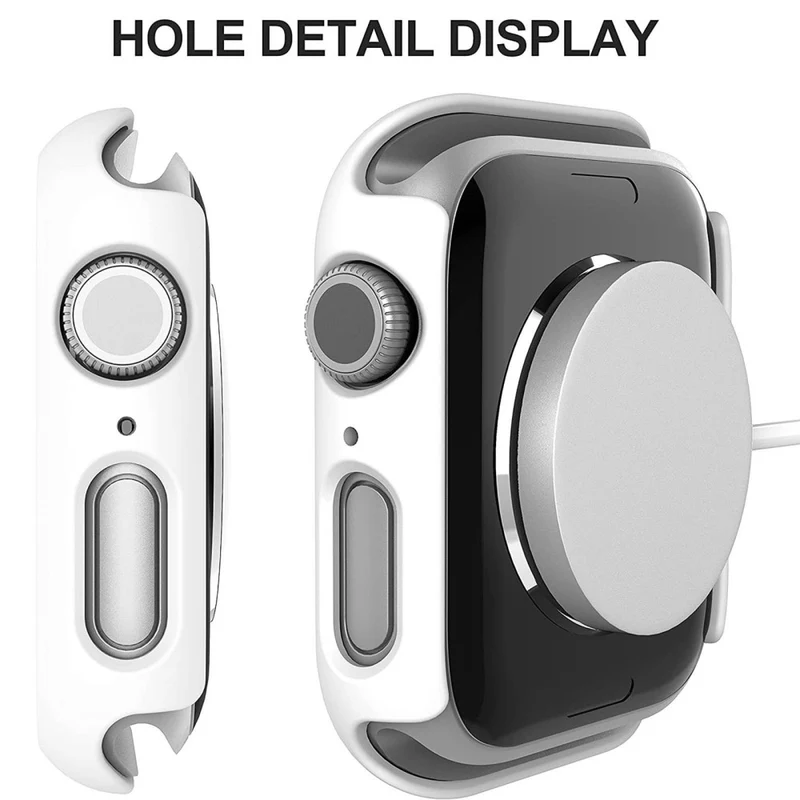 Absolut Stylisch Apple Watch Series 7 45mm Hülle mit Displayschutz in Plastik und Gehärtetes Glas