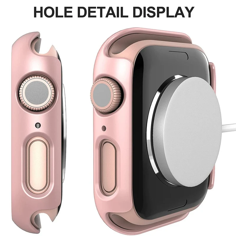 Absolut Stylisch Apple Watch Series 7 45mm Hülle mit Displayschutz in Plastik und Gehärtetes Glas