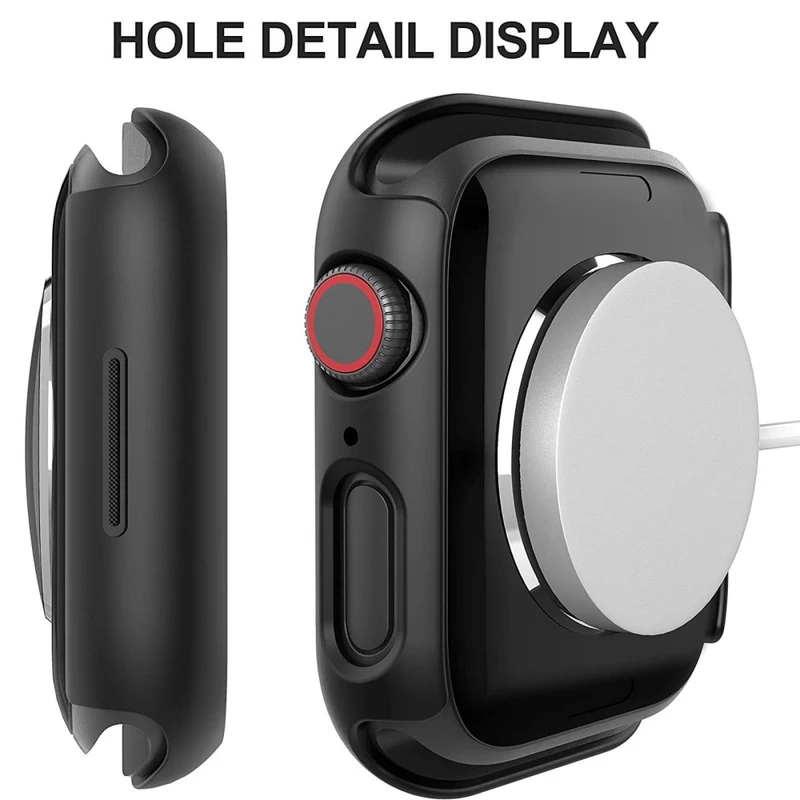 Mega Stylisch Apple Watch Series 7 41mm Hülle mit Displayschutz in Plastik und Gehärtetes Glas