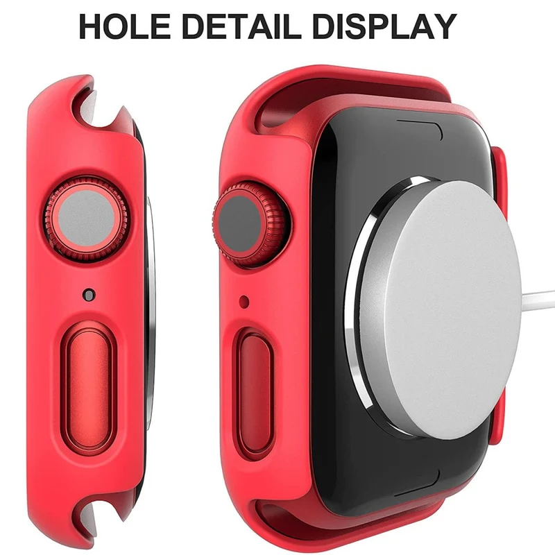Mega Stylisch Apple Watch Series 7 41mm Hülle mit Displayschutz in Plastik und Gehärtetes Glas
