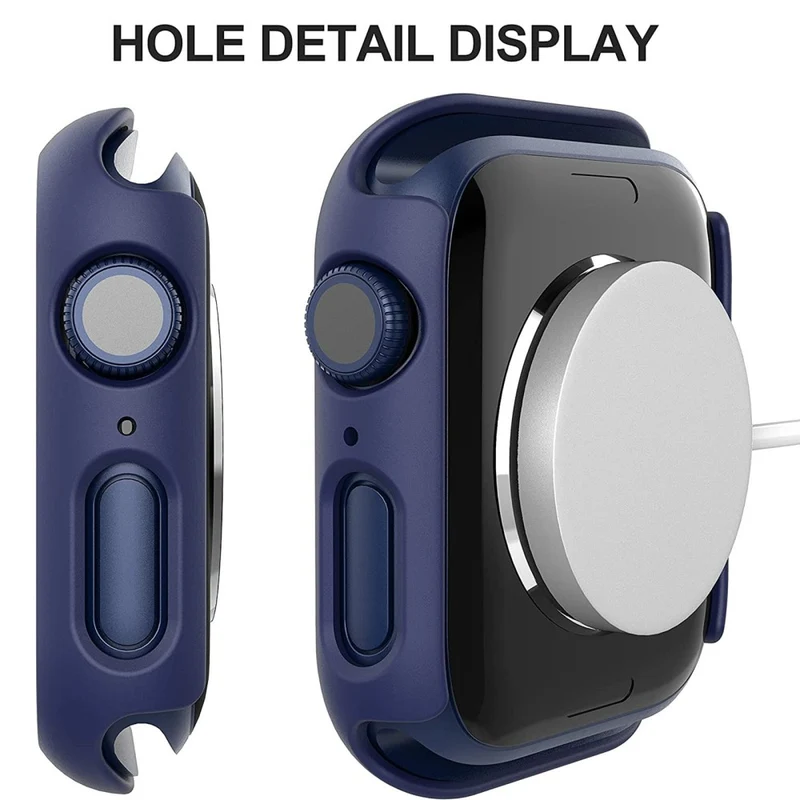 Mega Stylisch Apple Watch Series 7 41mm Hülle mit Displayschutz in Plastik und Gehärtetes Glas