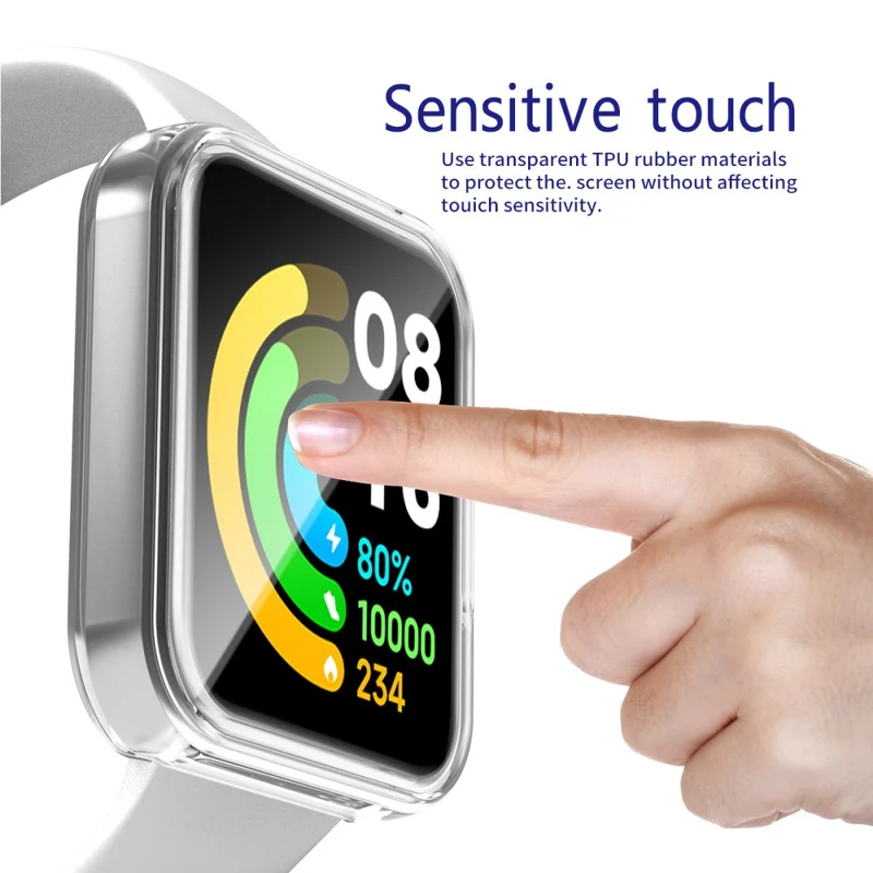 Absolut Stylisch Xiaomi Redmi Watch 2 Hülle mit Displayschutz in Silikon / TPU