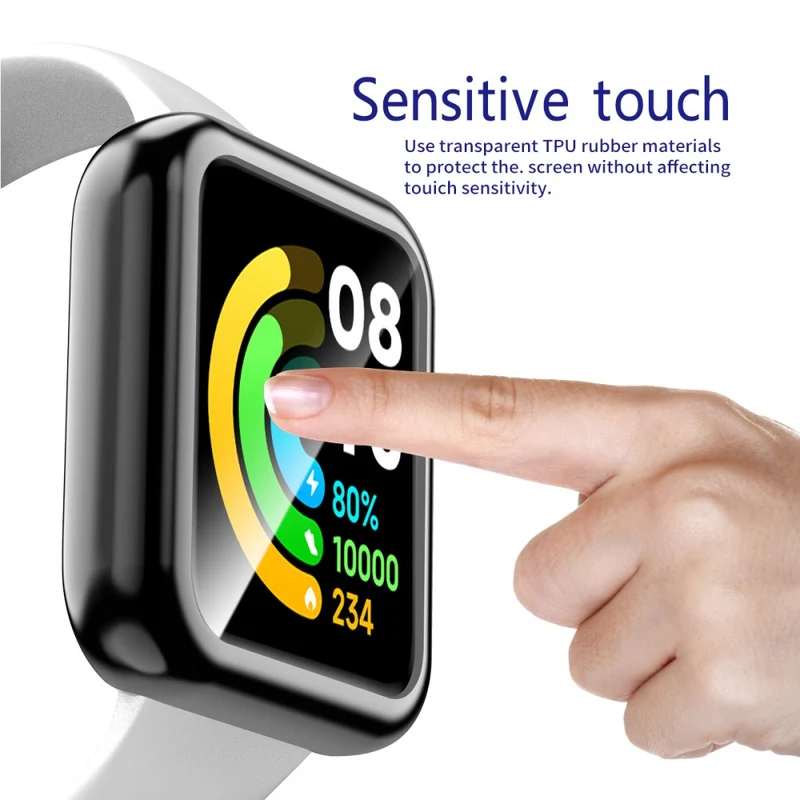 Super Gut Xiaomi Redmi Watch 2 Hülle mit Displayschutz in Silikon / TPU