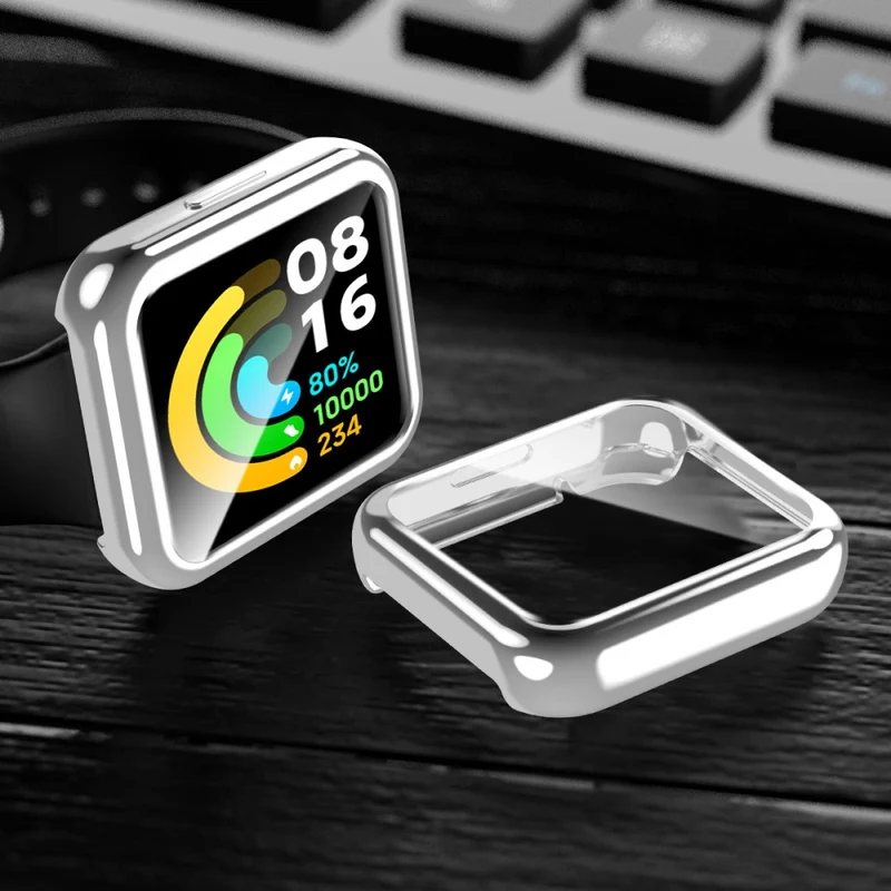 Super Gut Xiaomi Redmi Watch 2 Hülle mit Displayschutz in Silikon / TPU