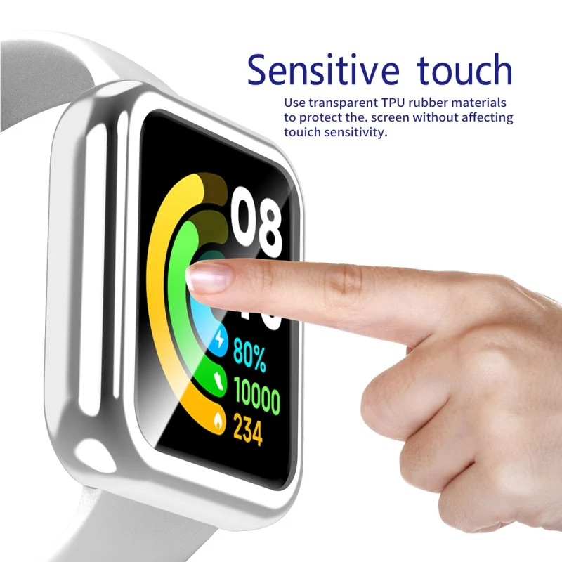 Super Gut Xiaomi Redmi Watch 2 Hülle mit Displayschutz in Silikon / TPU