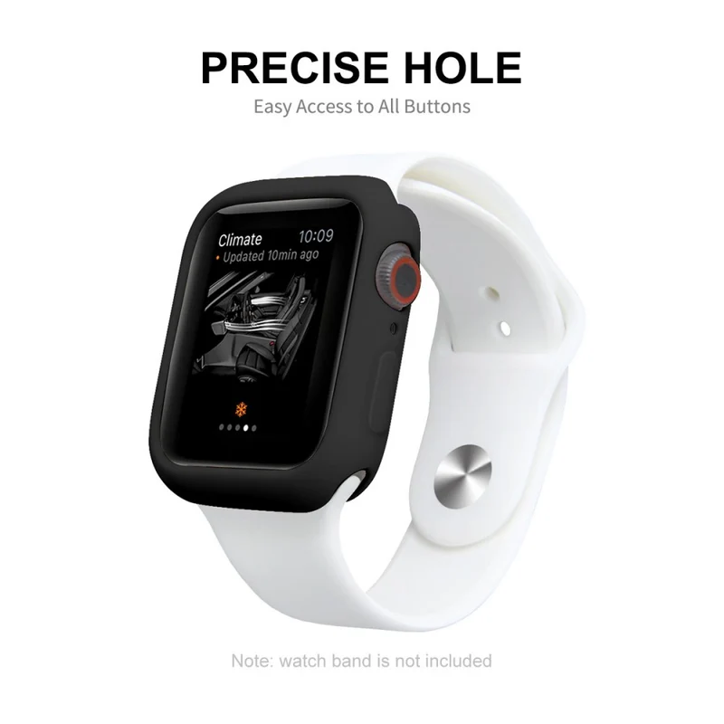 Schön Apple Watch Series 7 41mm Hülle mit Displayschutz in Silikon / TPU