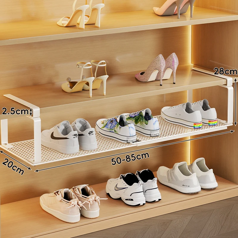 Verstellbarer Gleitschuh-Organizer für das Regal unter der Ablage