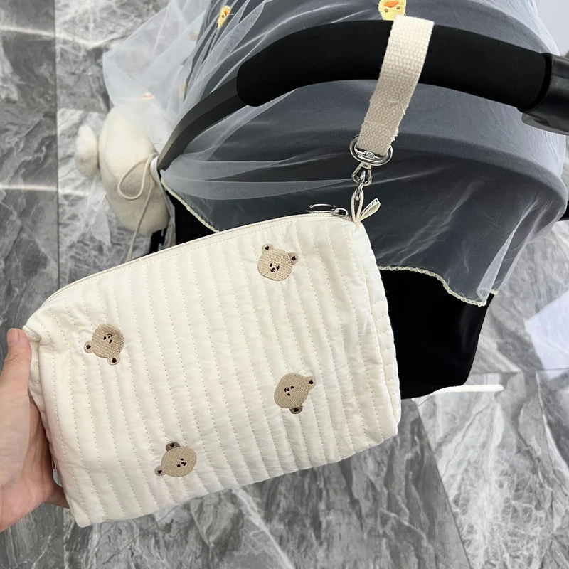 Gepolsterte isolierte Umhängetasche mit Teddy-Applikation
