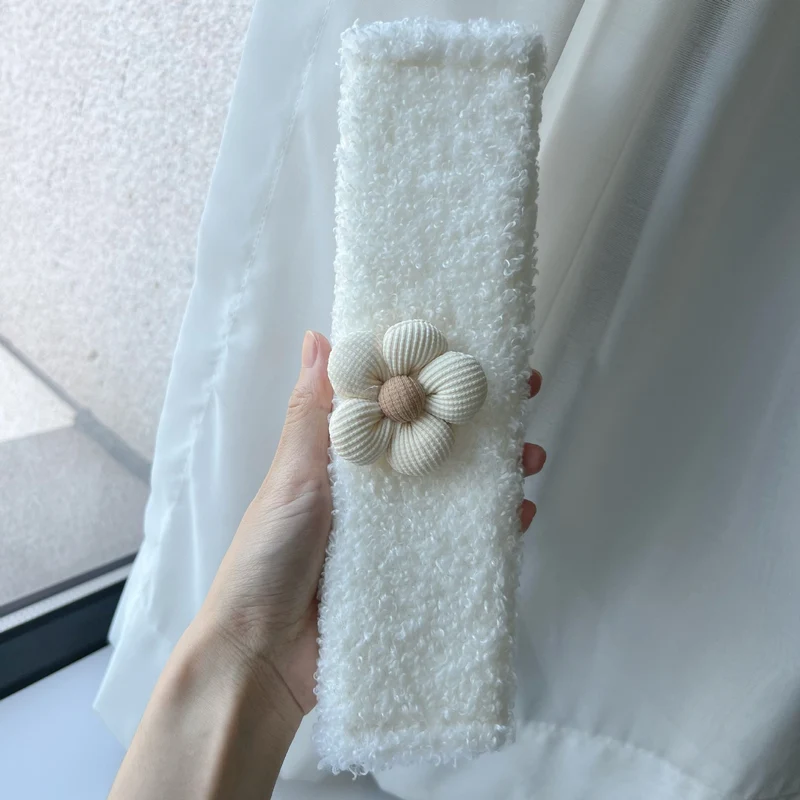 Plüsch Bouclé Blumen Stirnband