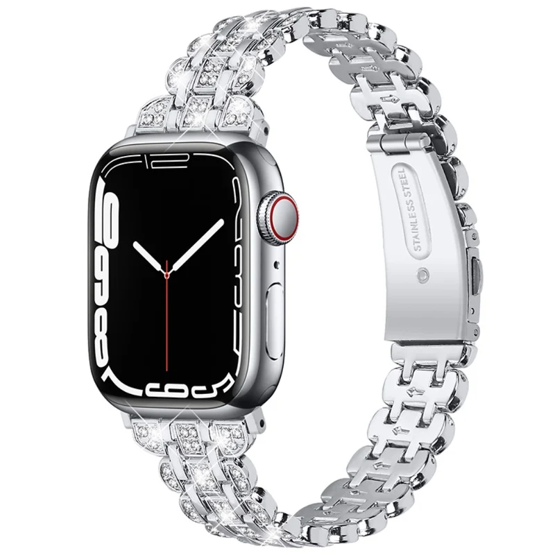 Auffallend schön Universell Apple Metall und Strass armband
