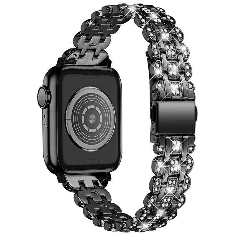 Auffallend schön Universell Apple Metall und Strass armband