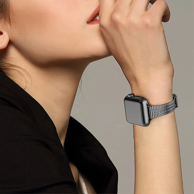 Mega pflegeleicht Apple Watch Series 7 41mm Metall armband