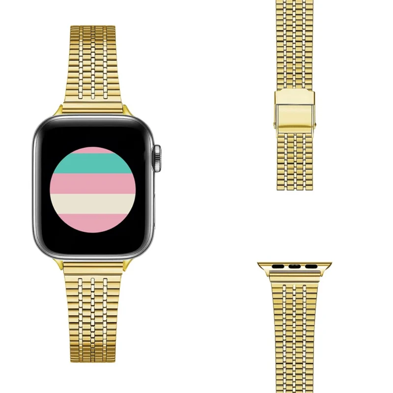 Mega pflegeleicht Apple Watch Series 7 41mm Metall armband