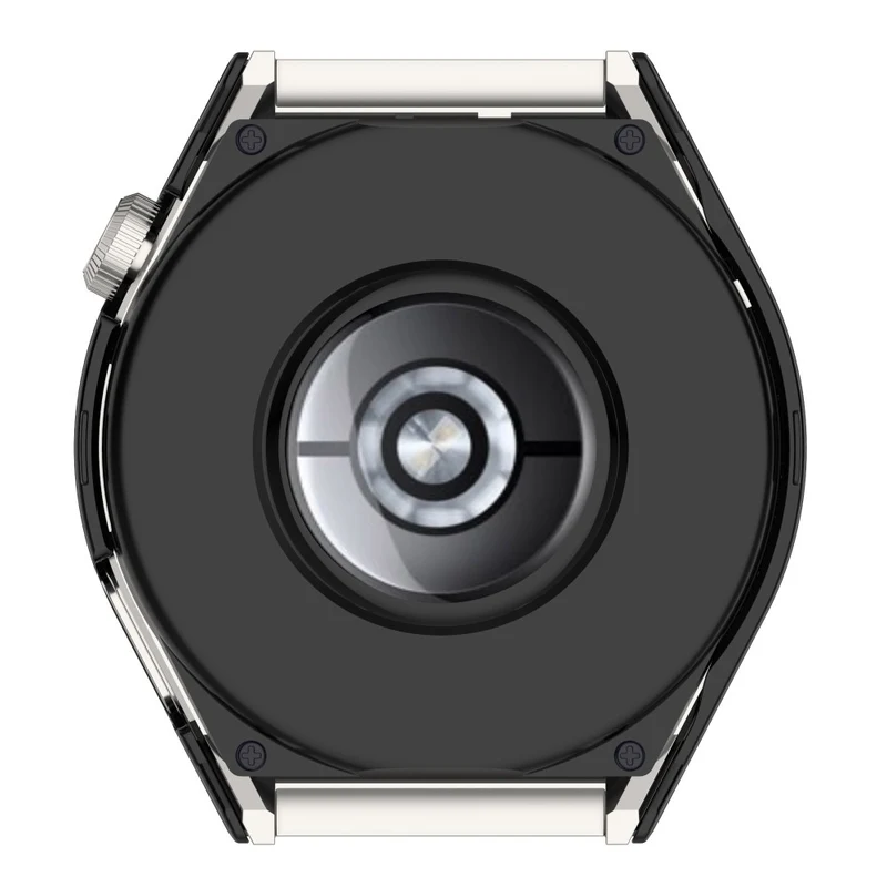Stilvoll Huawei Watch GT 3 Pro 46mm Hülle mit Displayschutz in Plastik und Gehärtetes Glas