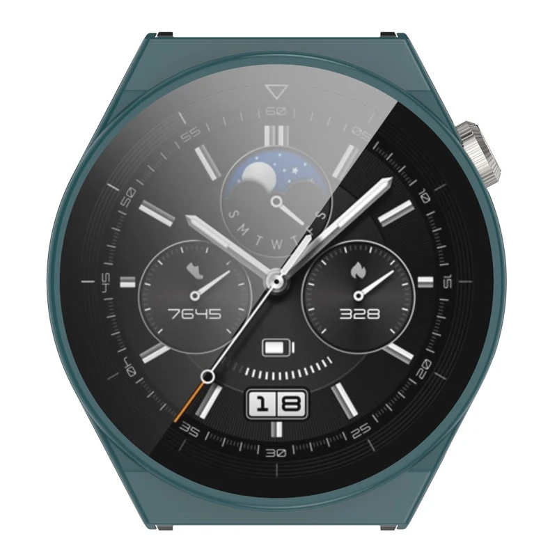 Stilvoll Huawei Watch GT 3 Pro 46mm Hülle mit Displayschutz in Plastik und Gehärtetes Glas