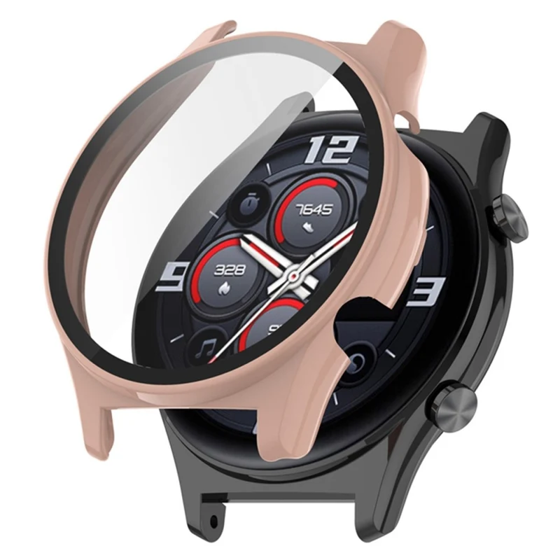 Modisch Honor Watch GS 3 Hülle mit Displayschutz in Plastik und Gehärtetes Glas