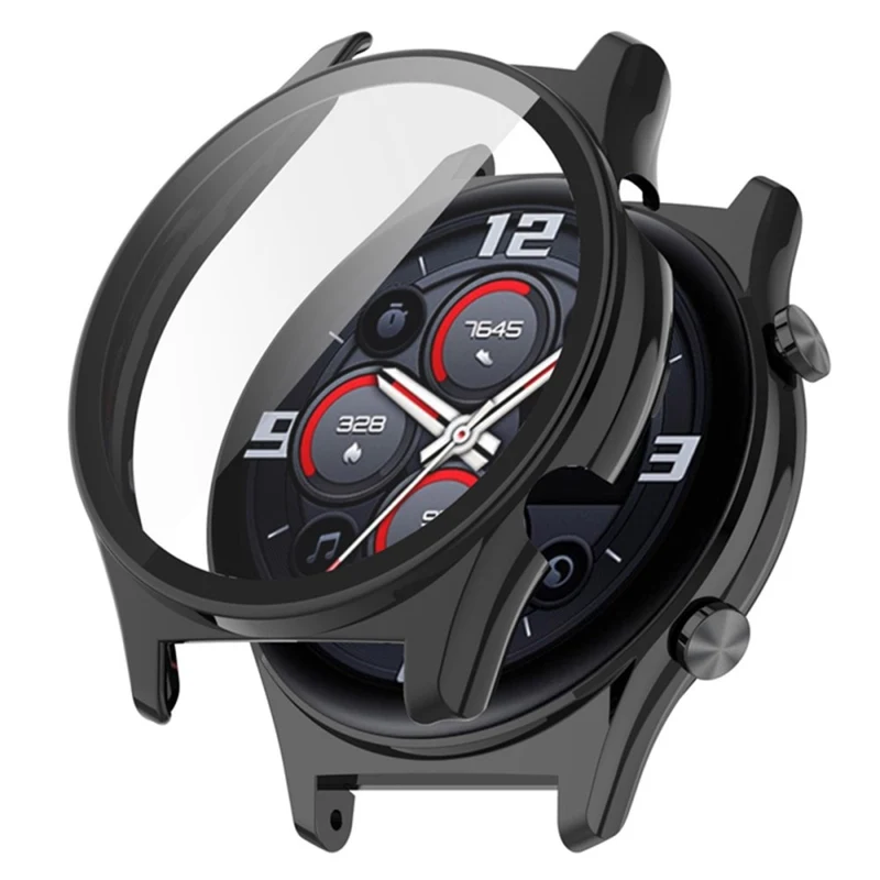 Modisch Honor Watch GS 3 Hülle mit Displayschutz in Plastik und Gehärtetes Glas